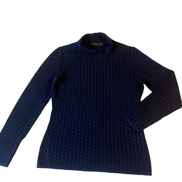 Nino Colombo Made In Italy 100% Merino Wool Long Sleeve Turtleneck Sweater 36